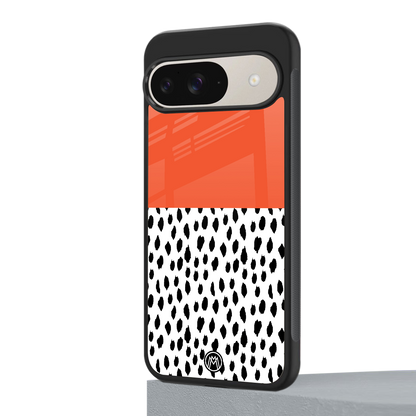 nostalgic tangerine back phone cover | glass case for google pixel 9