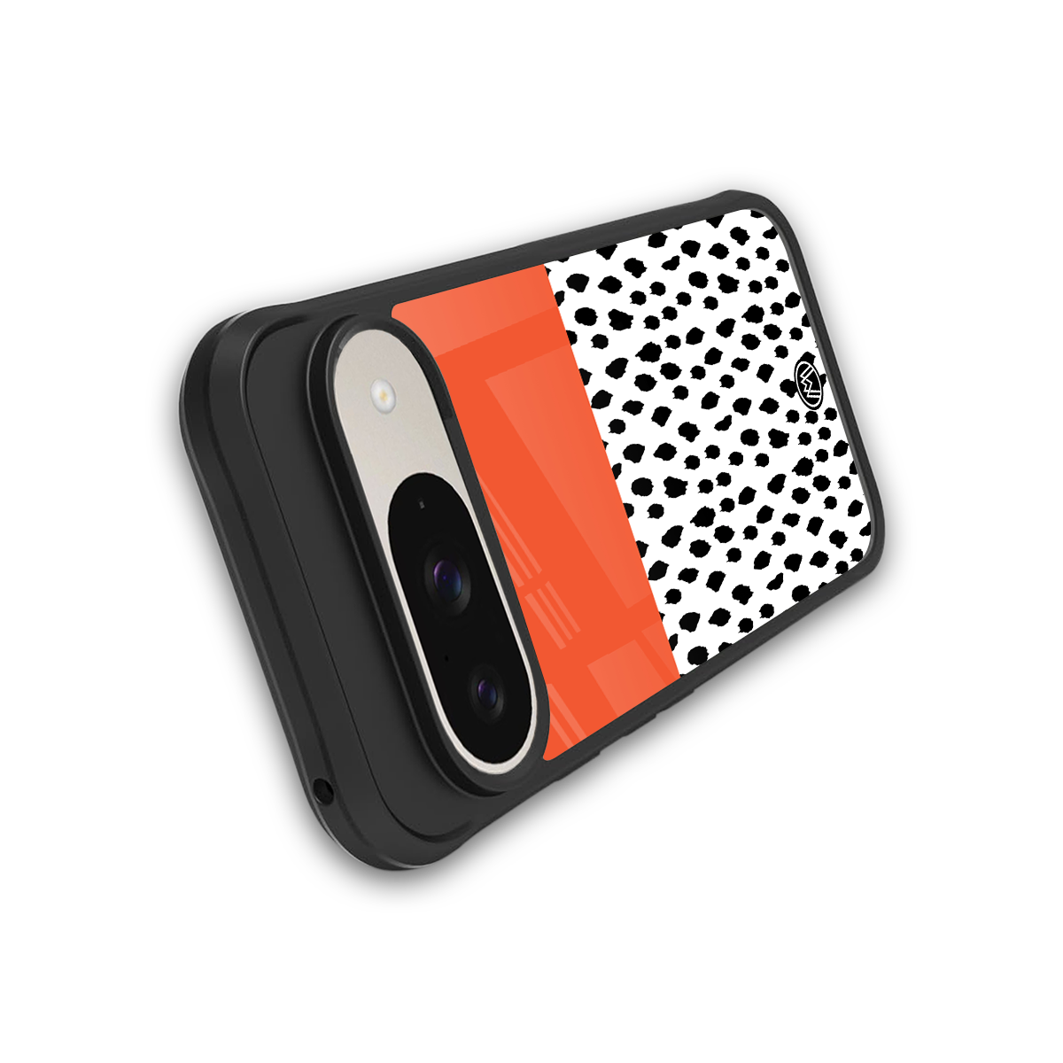 nostalgic tangerine back phone cover | glass case for google pixel 9