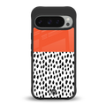 nostalgic tangerine back phone cover | glass case for google pixel 9 pro