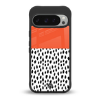 nostalgic tangerine back phone cover | glass case for google pixel 9 pro