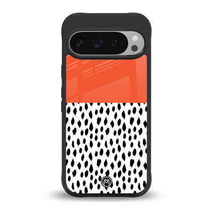 nostalgic tangerine back phone cover | glass case for google pixel 9 pro