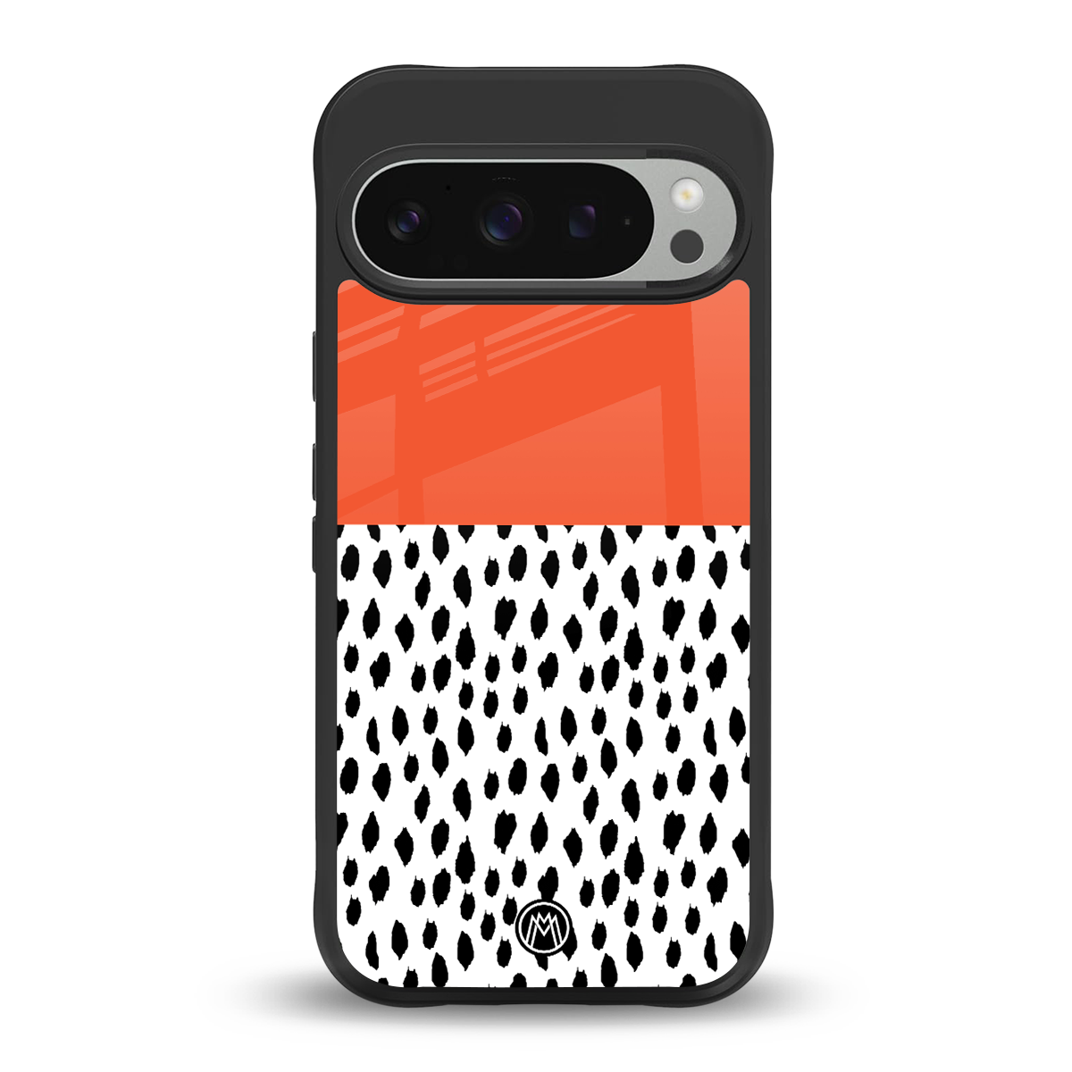 nostalgic tangerine back phone cover | glass case for google pixel 9 pro xl