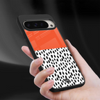 nostalgic tangerine back phone cover | glass case for google pixel 9 pro