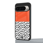 nostalgic tangerine back phone cover | glass case for google pixel 9 pro