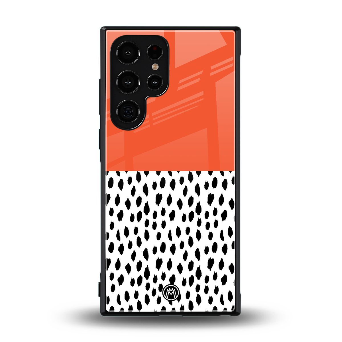 nostalgic tangerine back phone cover | glass case for samsung galaxy s23 ultra