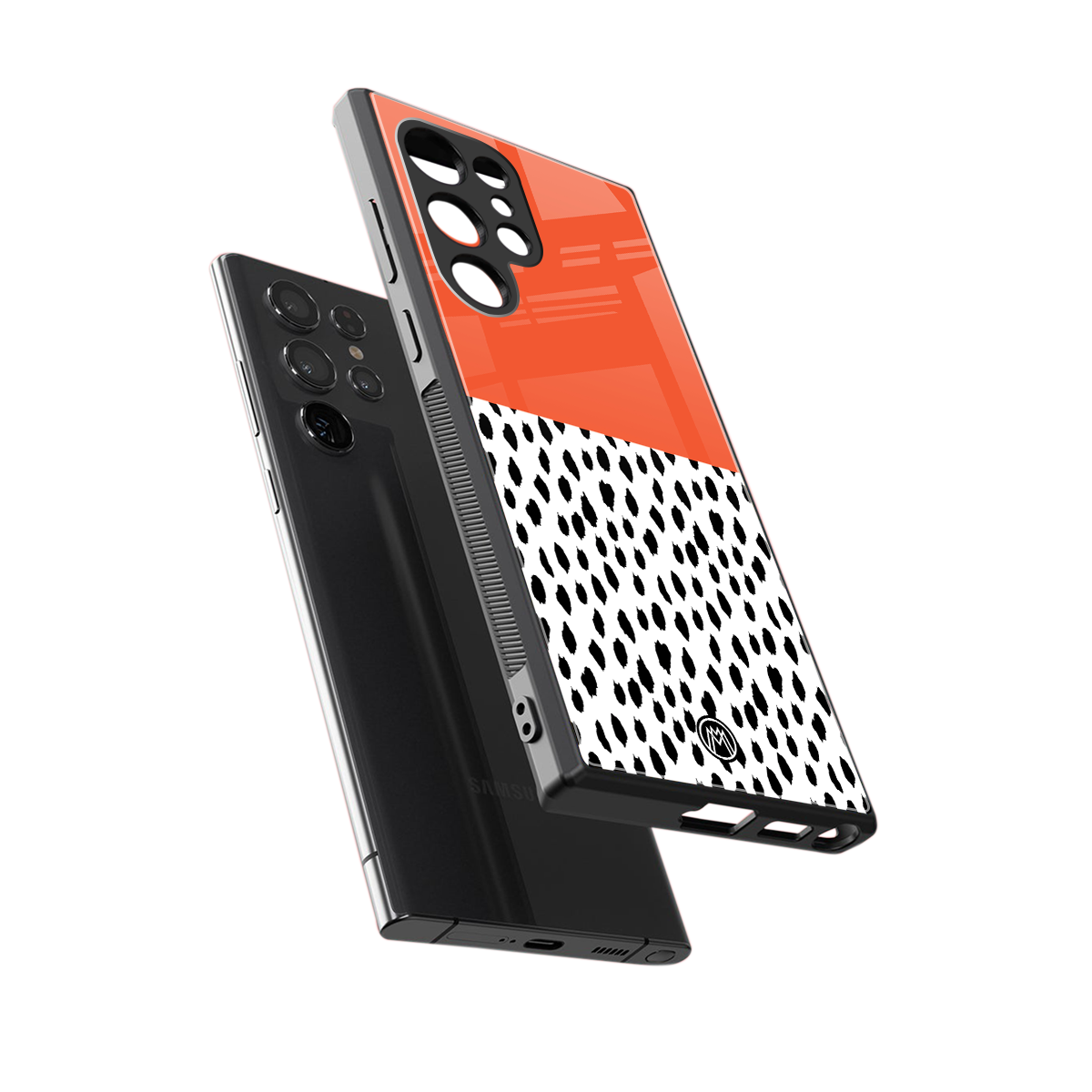 nostalgic tangerine back phone cover | glass case for samsung galaxy s24 ultra