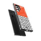 nostalgic tangerine back phone cover | glass case for samsung galaxy s23 ultra
