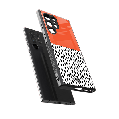 nostalgic tangerine back phone cover | glass case for samsung galaxy s23 ultra