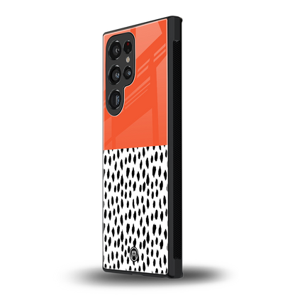 nostalgic tangerine back phone cover | glass case for samsung galaxy s23 ultra