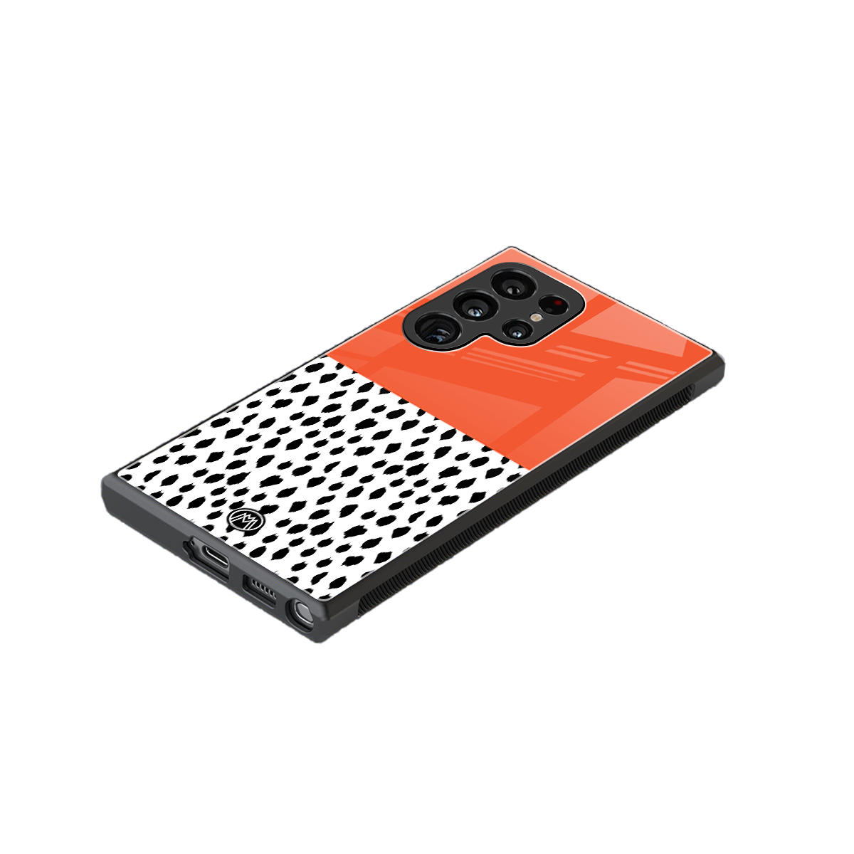 nostalgic tangerine back phone cover | glass case for samsung galaxy s24 ultra