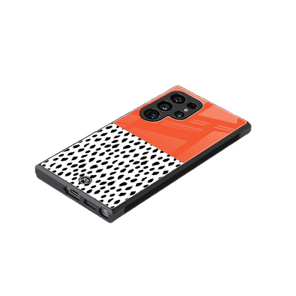nostalgic tangerine back phone cover | glass case for samsung galaxy s24 ultra