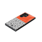 nostalgic tangerine back phone cover | glass case for samsung galaxy s23 ultra