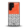 nostalgic tangerine back phone cover | glass case for samsung galaxy s25 ultra