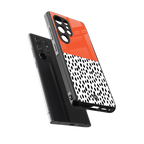 nostalgic tangerine back phone cover | glass case for samsung galaxy s25 ultra