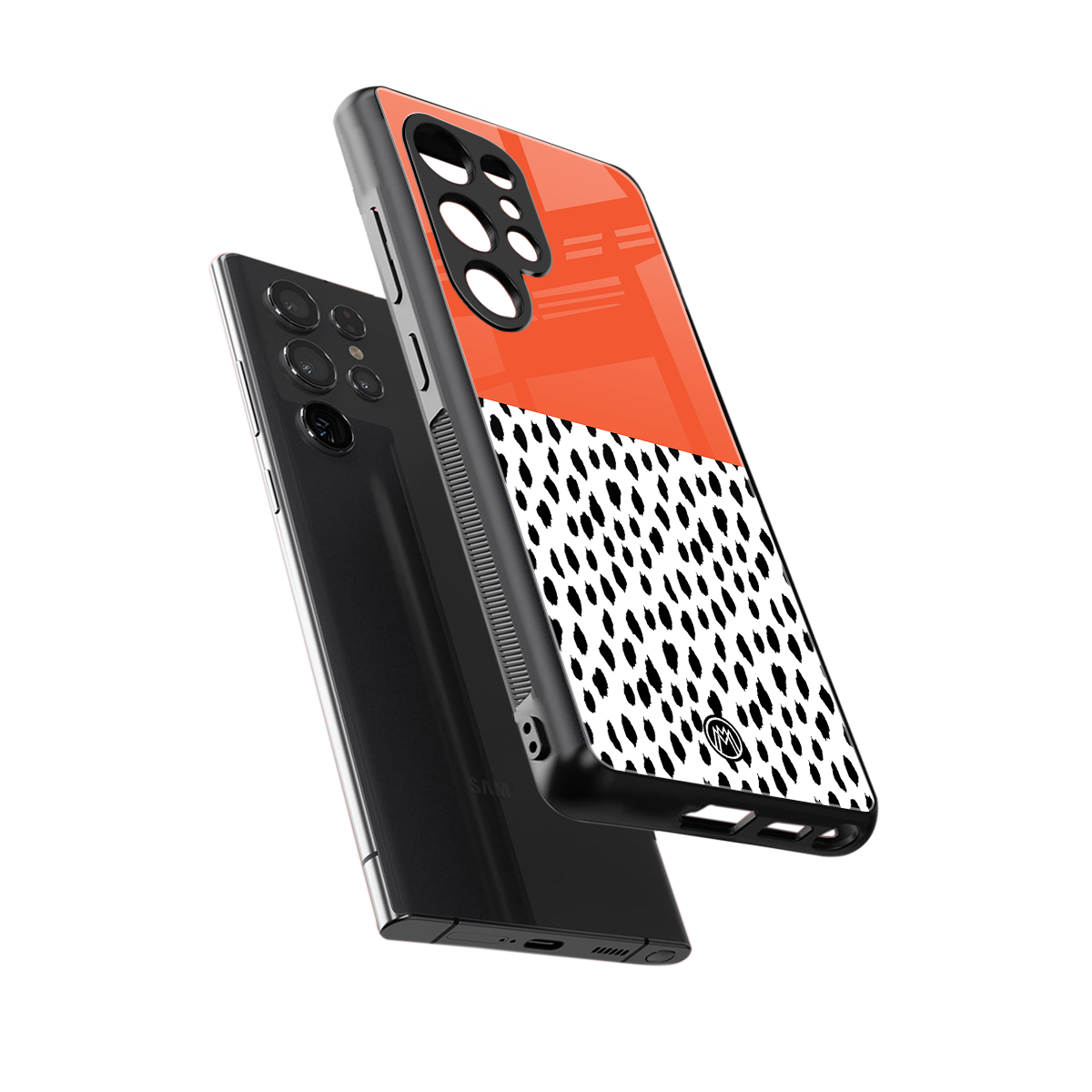nostalgic tangerine back phone cover | glass case for samsung galaxy s25 ultra