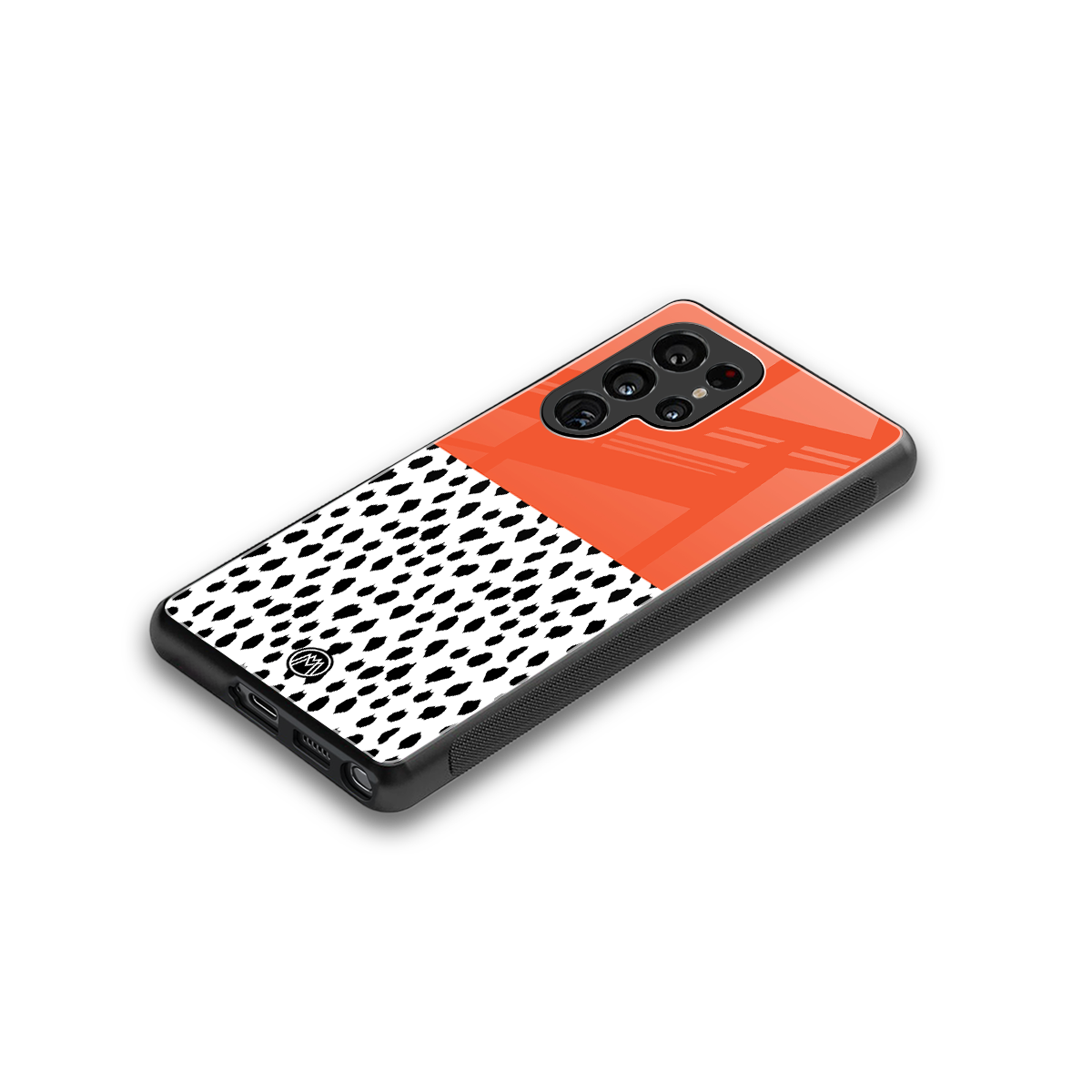 nostalgic tangerine back phone cover | glass case for samsung galaxy s25 ultra