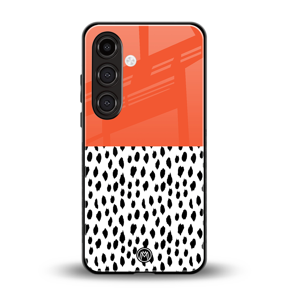 nostalgic tangerine back phone cover | glass case for samsung galaxy s24 fe