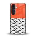 nostalgic tangerine back phone cover | glass case for samsung galaxy s23 plus