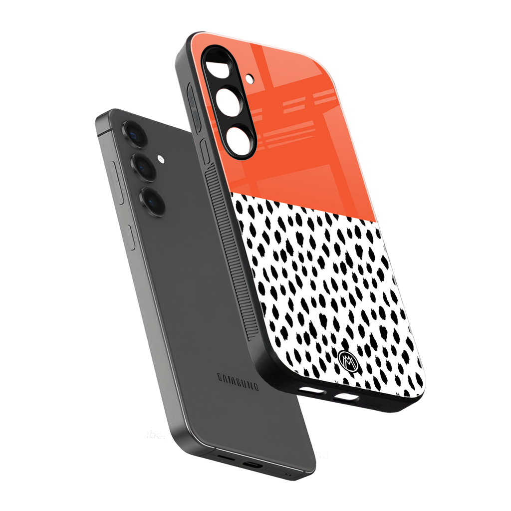nostalgic tangerine back phone cover | glass case for samsung galaxy s23 plus