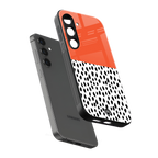 nostalgic tangerine back phone cover | glass case for samsung galaxy s23 plus