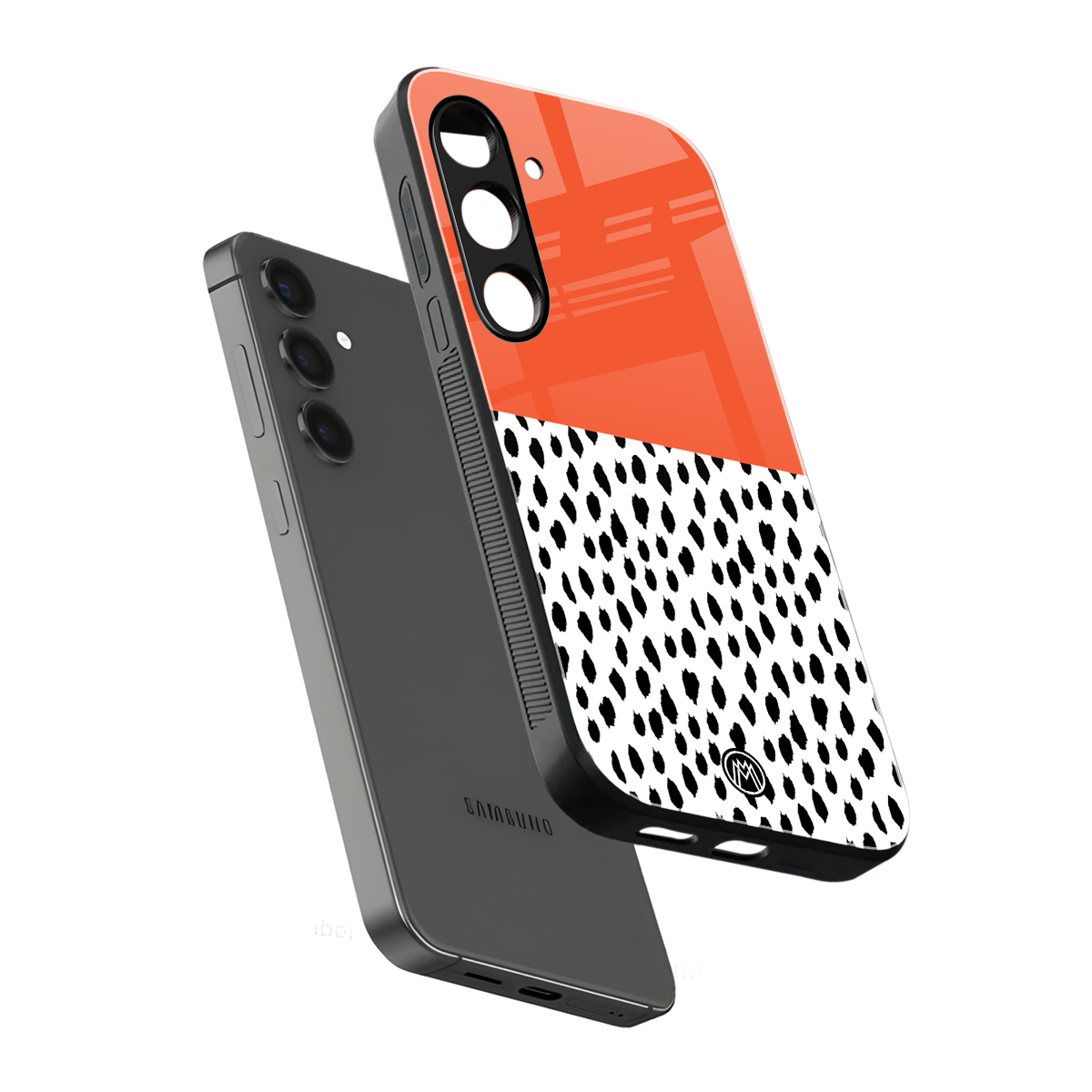 nostalgic tangerine back phone cover | glass case for samsung galaxy s24 fe