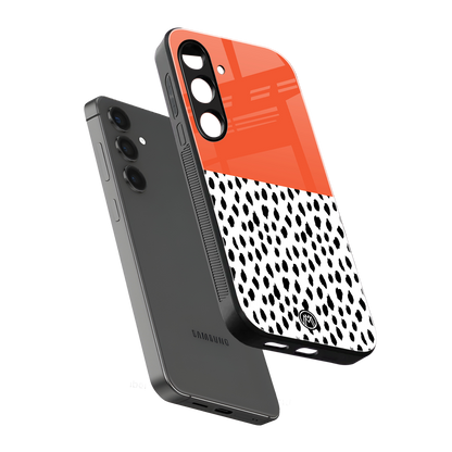 nostalgic tangerine back phone cover | glass case for samsung galaxy s24 fe