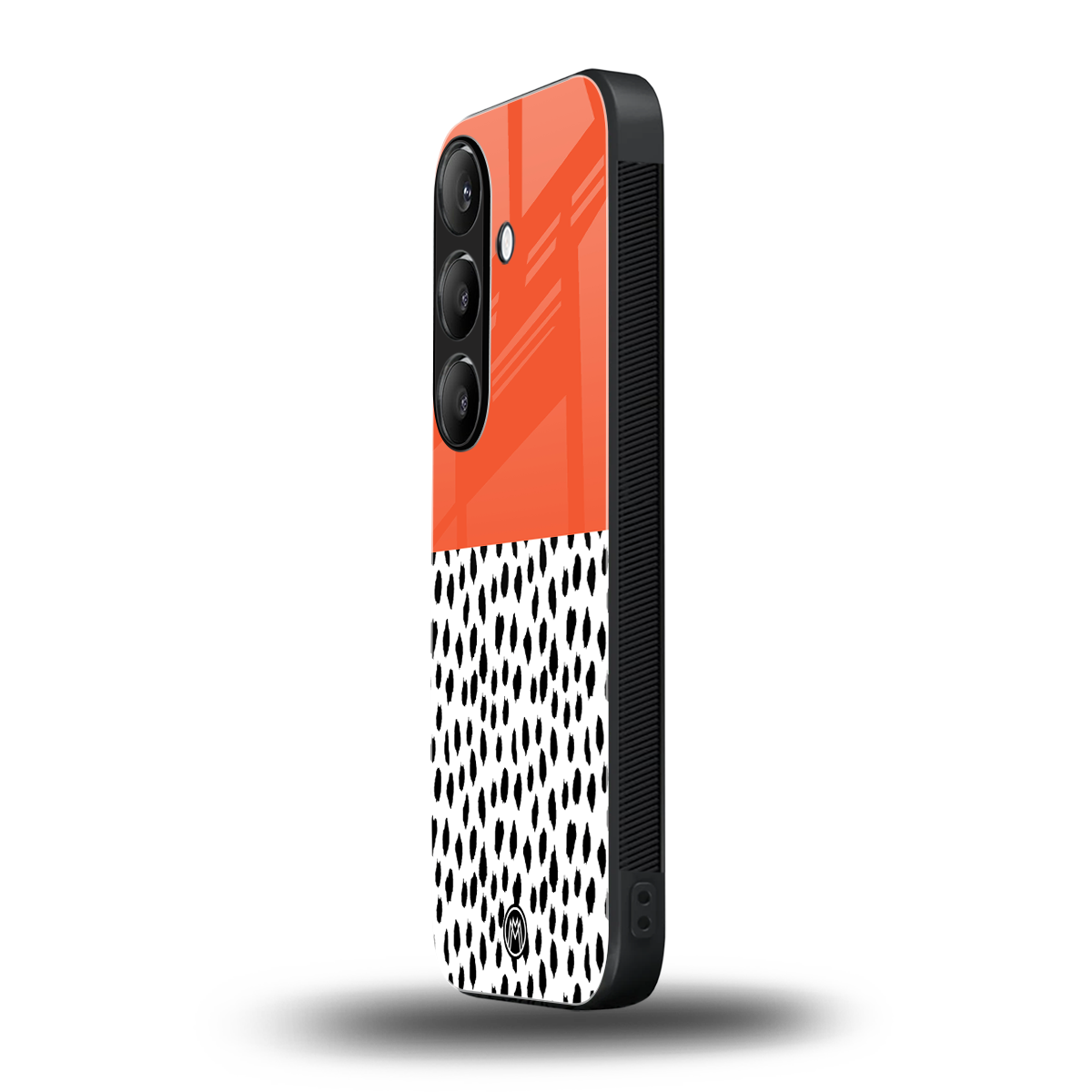 nostalgic tangerine back phone cover | glass case for samsung galaxy s24 fe