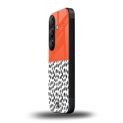 nostalgic tangerine back phone cover | glass case for samsung galaxy s24 fe