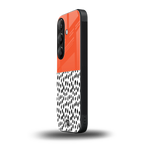 nostalgic tangerine back phone cover | glass case for samsung galaxy s25 plus