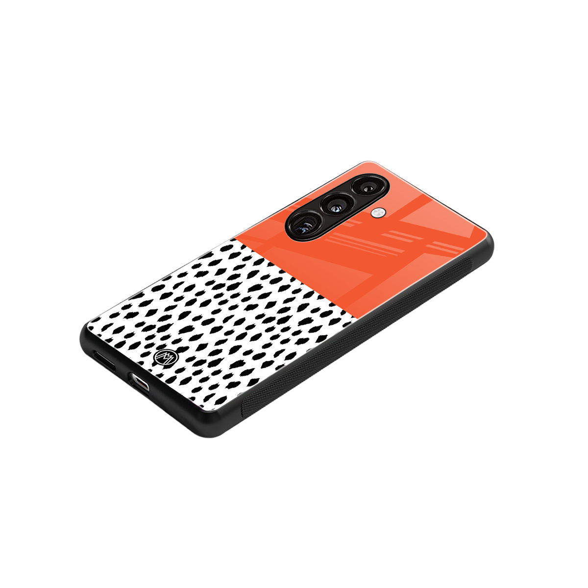 nostalgic tangerine back phone cover | glass case for samsung galaxy s24 fe