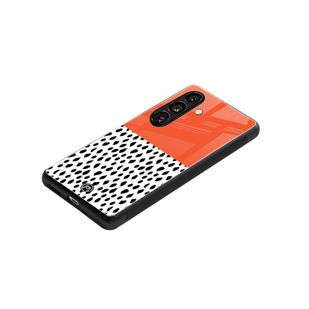 nostalgic tangerine back phone cover | glass case for samsung galaxy s23 plus