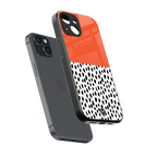 nostalgic tangerine back phone cover | glass case for iphone 15
