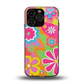 nostalgic wildflower y2k back phone cover | glass case for iphone 13 pro