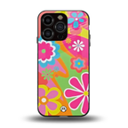 nostalgic wildflower y2k back phone cover | glass case for iphone 13 pro