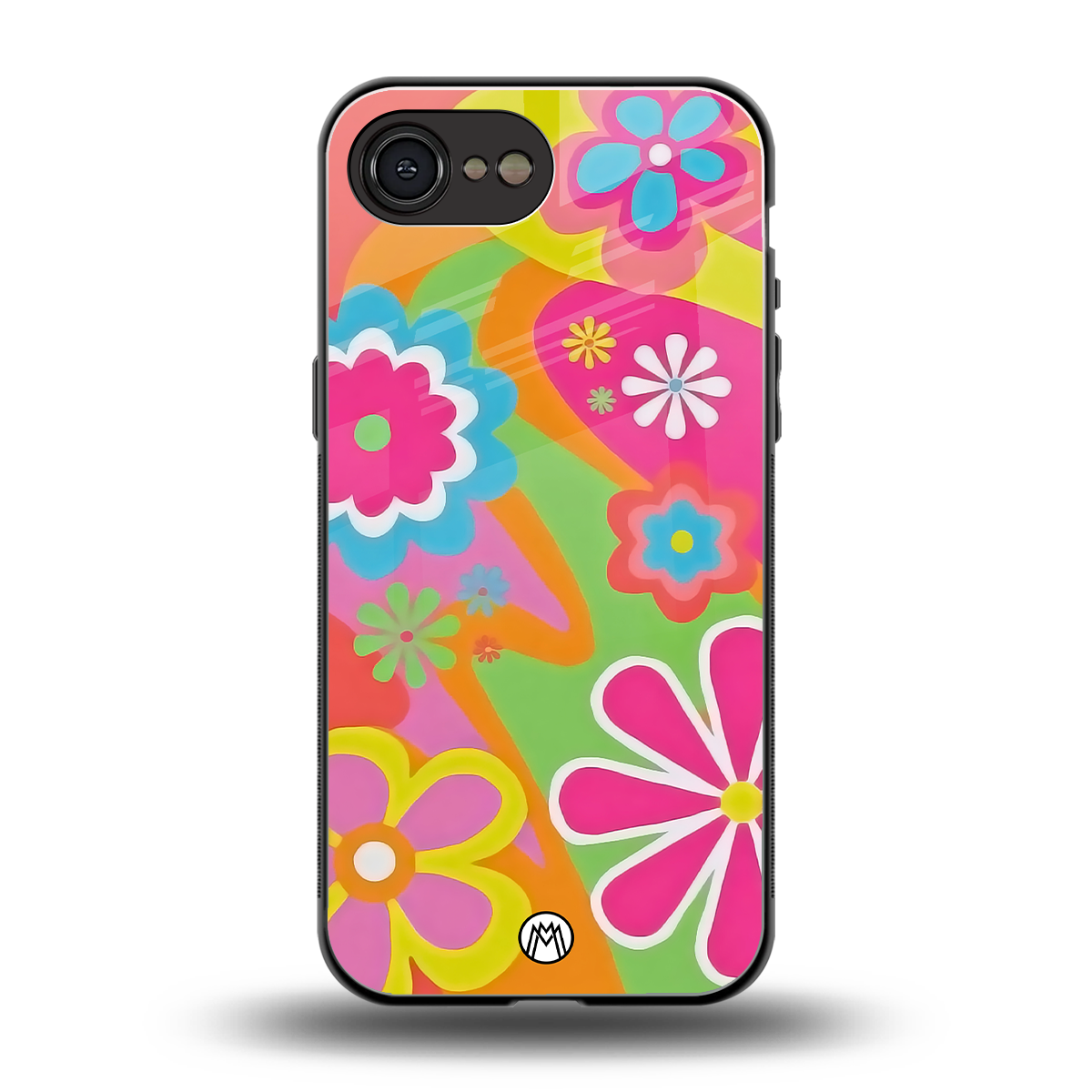 nostalgic wildflower y2k back phone cover | glass case for iphone 16e