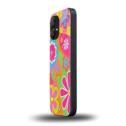nostalgic wildflower y2k back phone cover | glass case for nothing phone 1