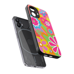 nostalgic wildflower y2k back phone cover | glass case for nothing phone 2