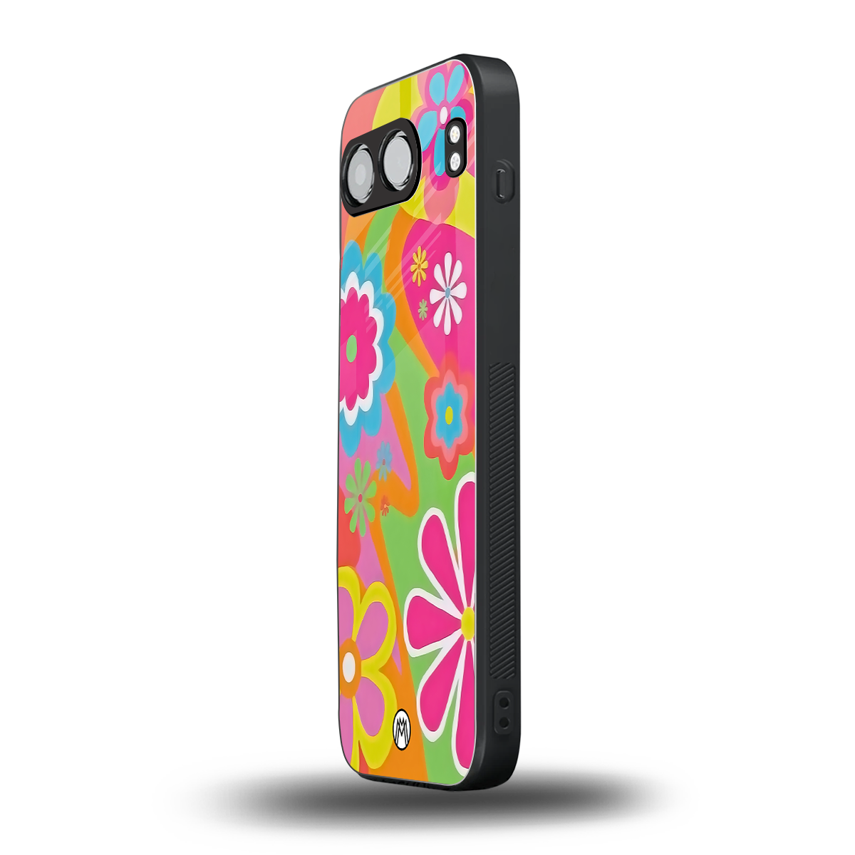 nostalgic wildflower y2k back phone cover | glass case for oneplus nord 4