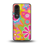 nostalgic wildflower y2k back phone cover | glass case for oneplus nord ce 4
