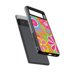 nostalgic wildflower y2k back phone cover | glass case for google pixel 6 pro