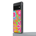 nostalgic wildflower y2k back phone cover | glass case for google pixel 6 pro