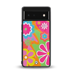 nostalgic wildflower y2k back phone cover | glass case for Google Pixel 6A