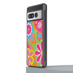 nostalgic wildflower y2k back phone cover | glass case for google pixel 7 pro