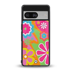 nostalgic wildflower y2k back phone cover | glass case for Google Pixel 8