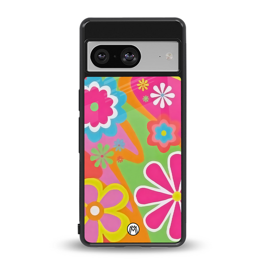 nostalgic wildflower y2k back phone cover | glass case for Google Pixel 8