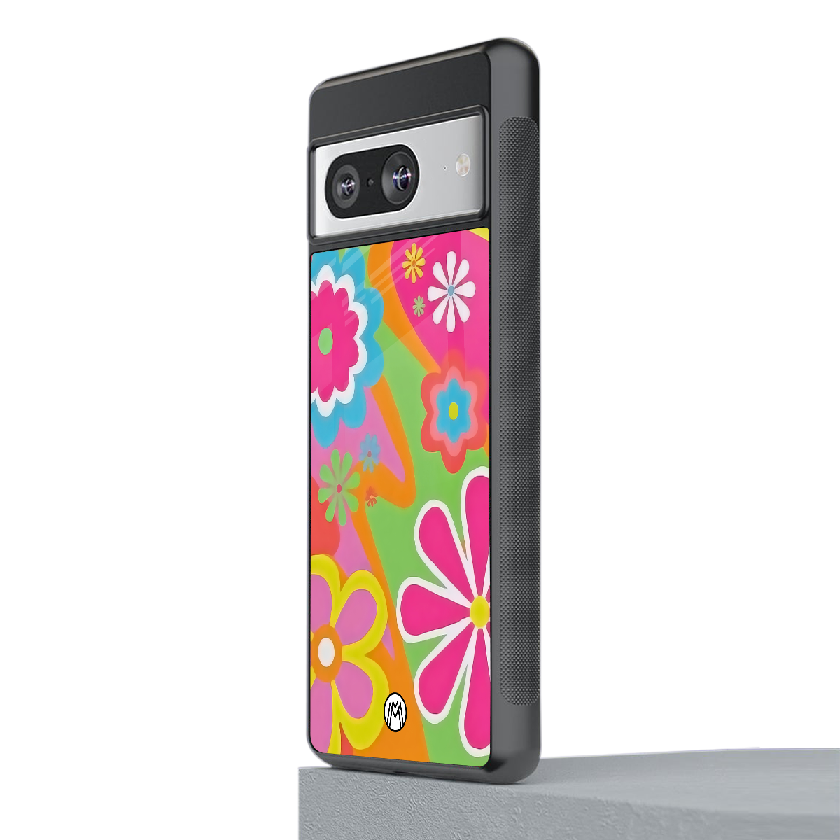nostalgic wildflower y2k back phone cover | glass case for Google Pixel 8