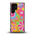 nostalgic wildflower y2k back phone cover | glass case for samsung galaxy s23 ultra