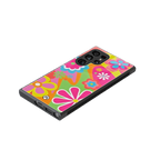 nostalgic wildflower y2k back phone cover | glass case for samsung galaxy s23 ultra