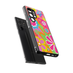 nostalgic wildflower y2k back phone cover | glass case for samsung galaxy s25 ultra