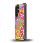 nostalgic wildflower y2k back phone cover | glass case for samsung galaxy s25 ultra